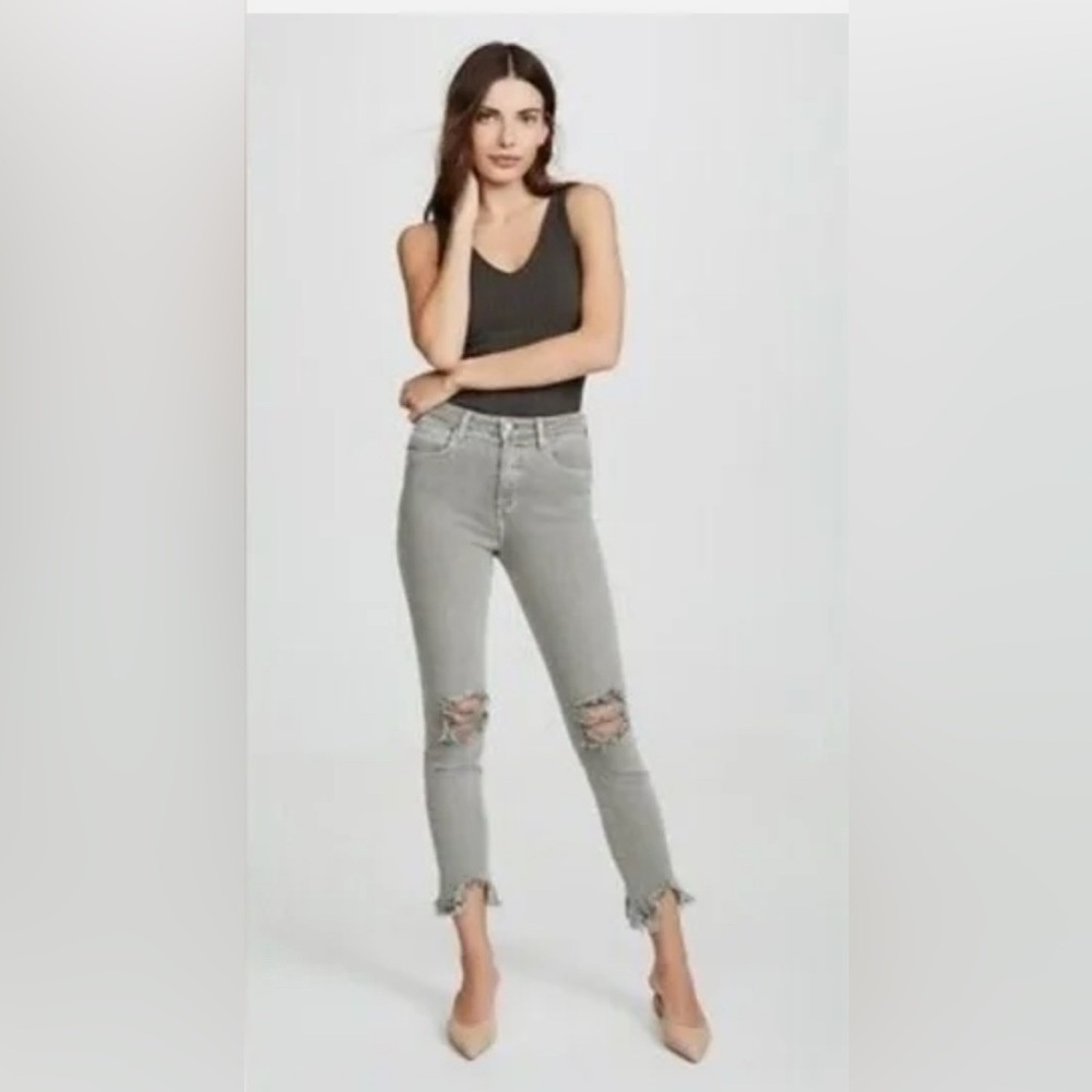 L'AGENCE High‎ Line Vineyard Skinny High Rise Jeans, Size 26, Vineyard/Grey.